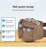 Durable Multi-layer Outdoor Waist Bag - Large Capacity for Running, Phone, Tools, and Money.