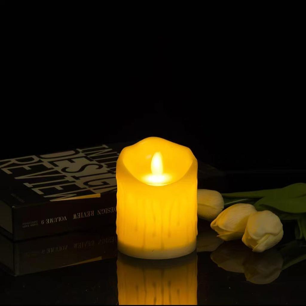 LED Wavy Mouth Face Swinging Candle Light for Wedding, Birthday, Christmas, Concerts