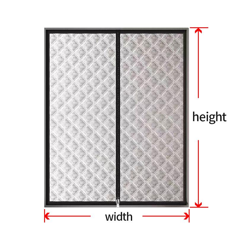 Magnetischer Winter Dicke Türvorhang - Einfach zu installieren - Kein Bohren - Hält Kälte draußen & Wärme drinnen - Winddichter Trennvorhang