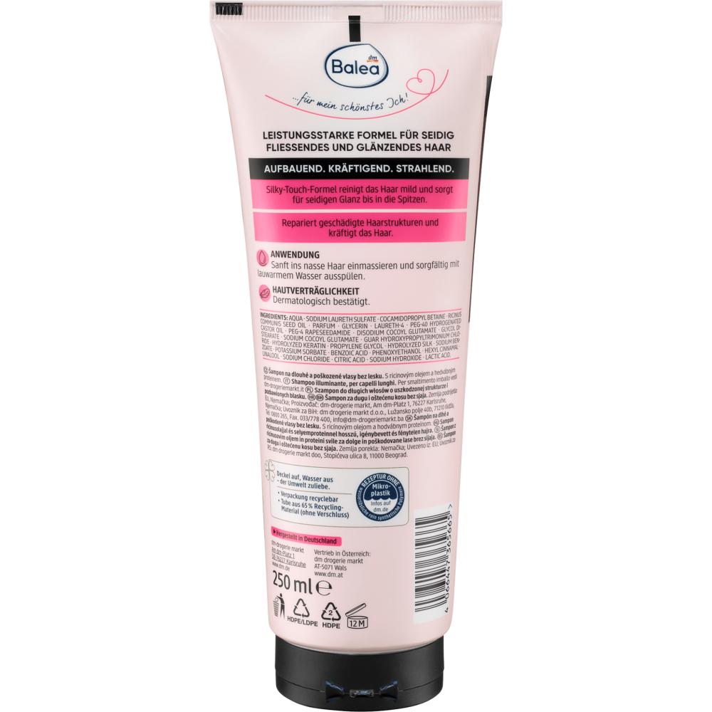 DM Balea Professional Shampoo Glanz & Lang 250ml