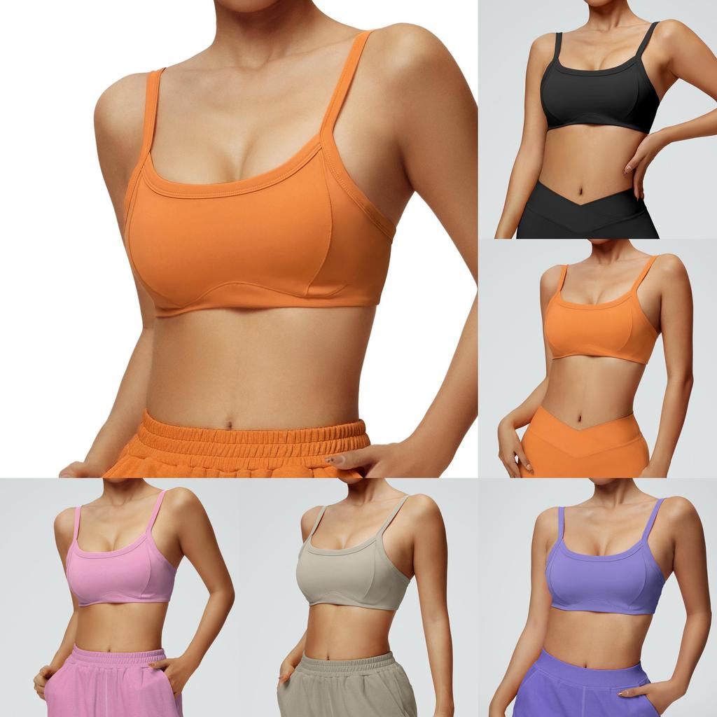Nude Sports Bra With Removable Pads For Yoga And Running Enthusiasts