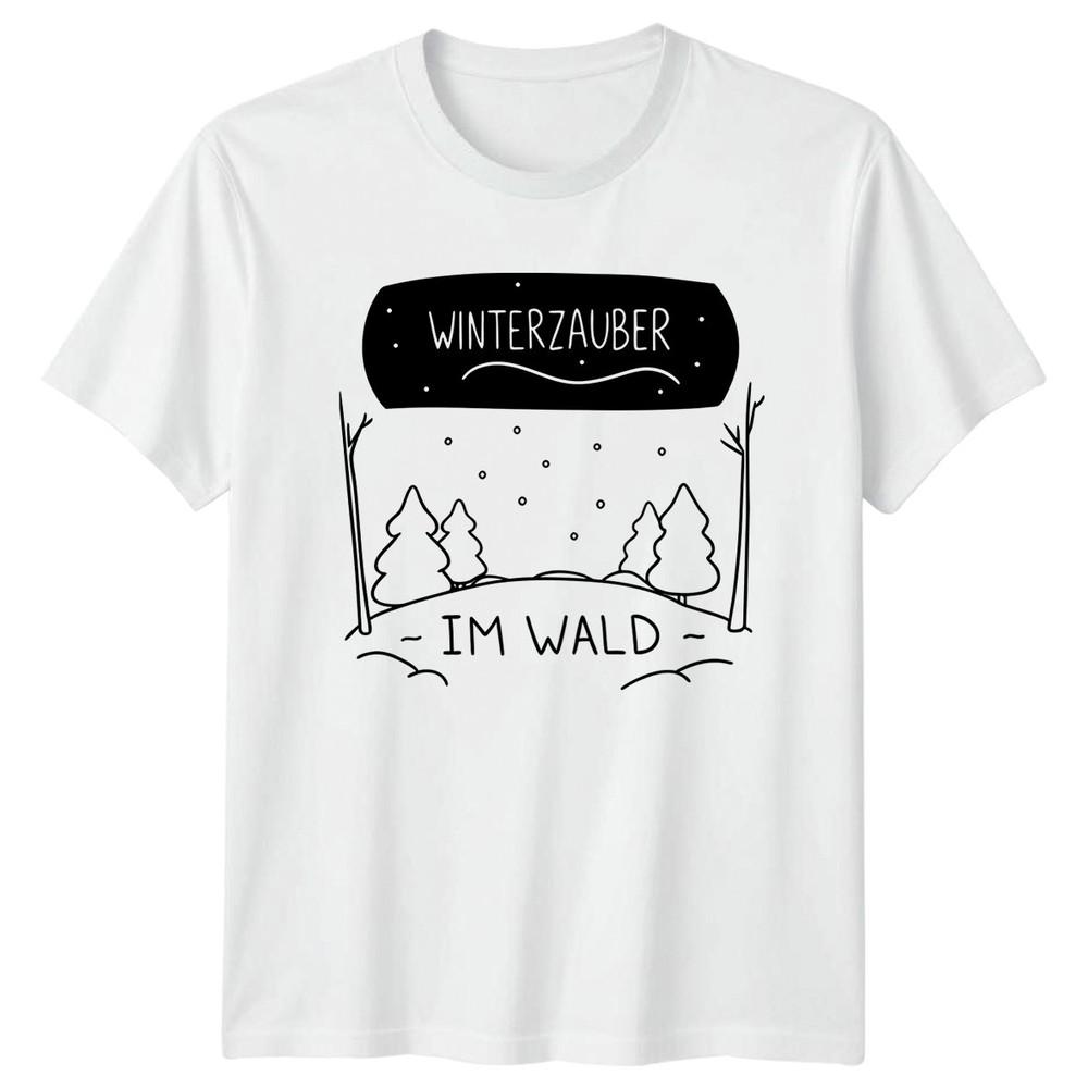 Winterzauber Im Wald TShirt Forest Nature Christmas Gift For Him And Her S