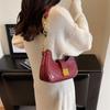 Temperament Chain Underarm Bags New Women Red Versatile Single Shoulder Bags Simple Handbags Luxury Designer Female Pouch