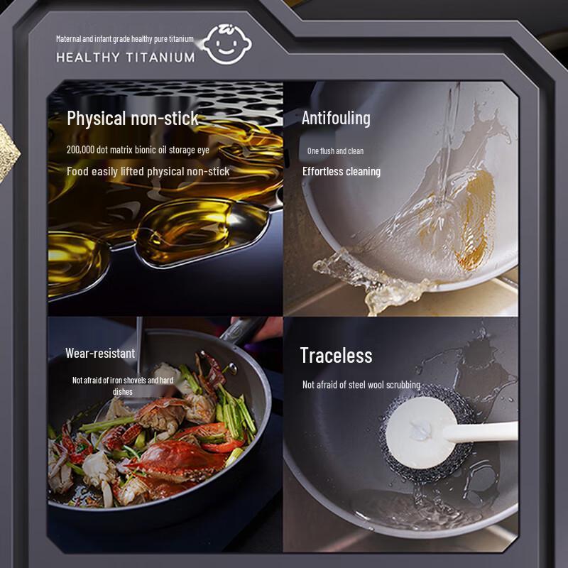 ASD Titanium Core Cyclone Frying Pan with Lid 28cm