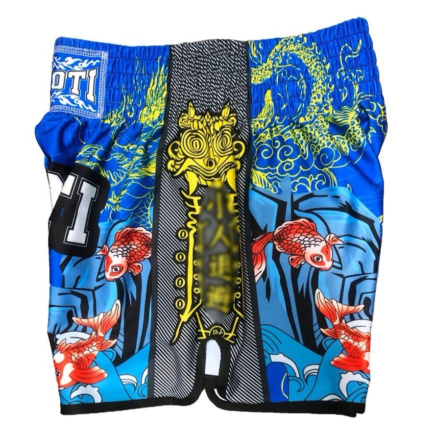 Muay Thai Kickboxen Boxen MMA UFC Karpfenfisch Freizeitshorts Fitnessstudio Sport Unisex Männer Frauen Fitness Workout Schnelltrocknend Druck Elastisch Hohe Taille Training