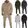 Lässiges Zweiteiliges Set für Herren mit Kapuzenpullover und langen Hosen