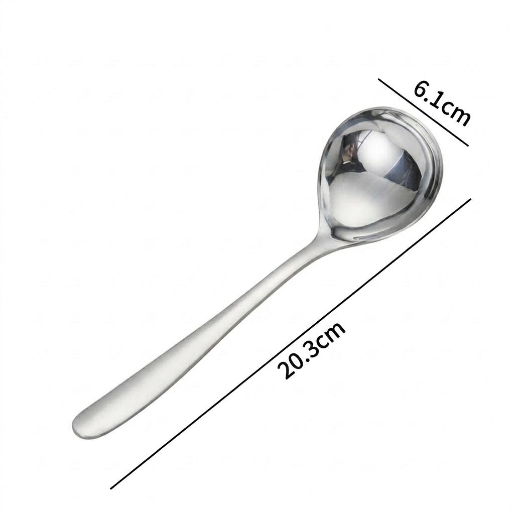 1/3PCS Korean Stainless Steel Thickening Spoon Creative Long Handle Hotel Hot Pot Spoon Soup Ladle Home Kitchen Essential Tools
