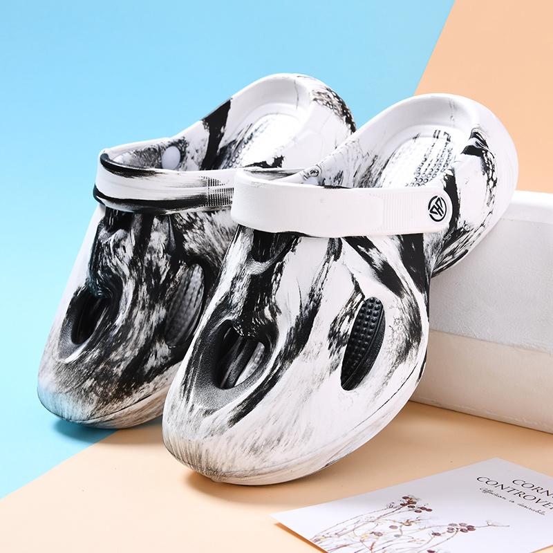 Fashion Summer Women Sandals Platform Camouflage Design Slippers Fashion Outdoor Beach Clogs Garden Shoes Soft Indoor Home Shoes Female