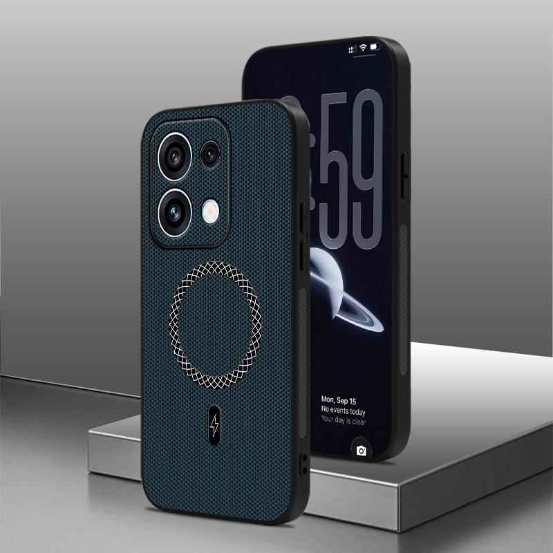 For OPPO Reno 16 Pro Global 15 Pro Max Case Magnetic Diamond Pattern Skin-friendly Cover For OPPO Reno16 Pro Shockproof Funda