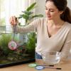 Small Aquarium Fish Net with Round Fine Mesh, Scoop Net for Feeding and Transferring Fish - Aquarium Accessories