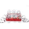 24-Piece Stainless Steel Christmas Cookie Cutters: Tree, Gingerbread Man, Snowflake, Mill