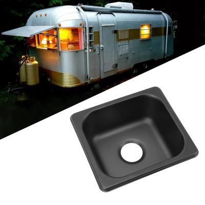 175 X 160 X 70mm RV Dřez 304 Nerezová ocel Černě galvanizovaný Zapuštěný Barový dřez pro Loď Karavan RV Obytný vůz