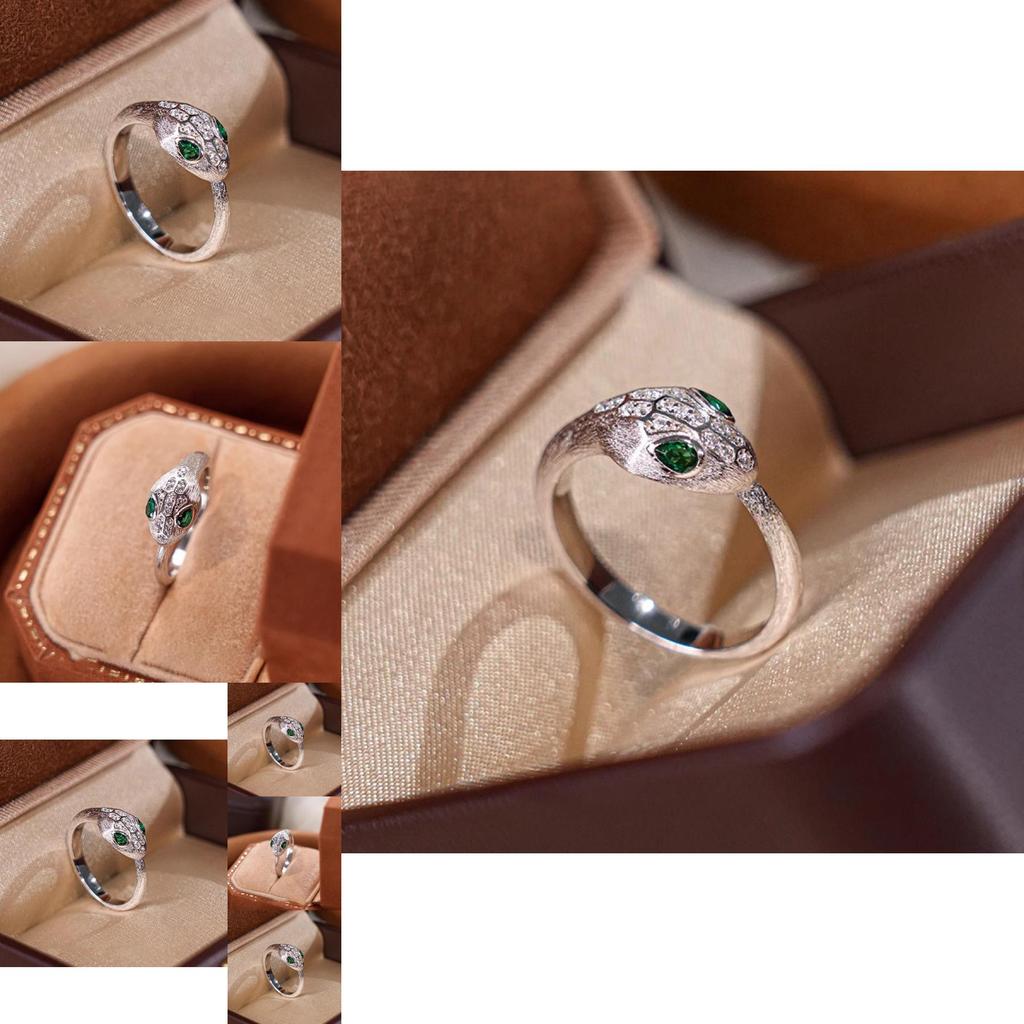 Fashionable Animal Inspired Adjustable Snake Ring For Women Premium Quality Copper Jewelry