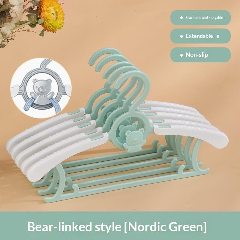 10Pcs Baby Clothes Hanger Thickened Plastic Non Slip Kids Garment Rack Small Size Infant Clothing Hanger For Home Laundry Closet
