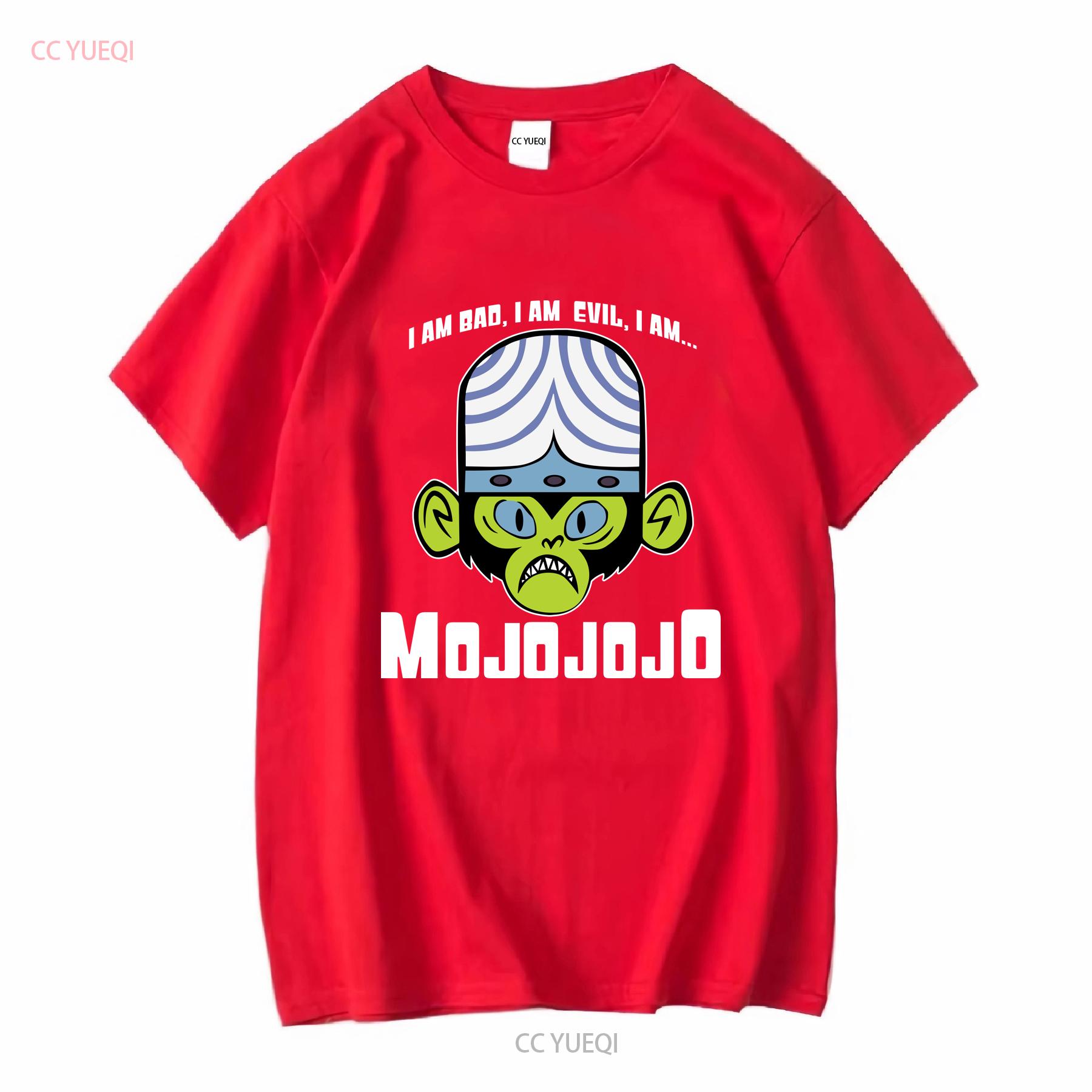 Mojojojo I am Bad Evil T shirt adult regular fit cotton graphic tee cn241 vintage Washed fashion homme Soft Stretched S