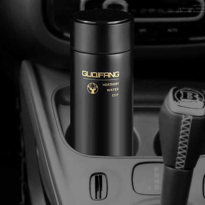 Potiskovací vakuová láhev Lucky Deer 304 z nerezové oceli Láhev na kávu a čaj na vodu 500 ml Domácí venkovní sportovní pohár na vodu