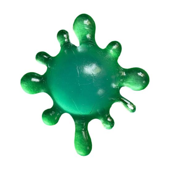 Mini Stress Relief Squeeze Toy Decompression Clear Sensory Fidget Toy Anxiety Relief Soft Stretchy Stress Ball Pinch Toy синий