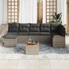 VidaXL Ensemble de Canapés de Jardin de 8 Pièces avec Coussins Gris Poly Rattan 3347608