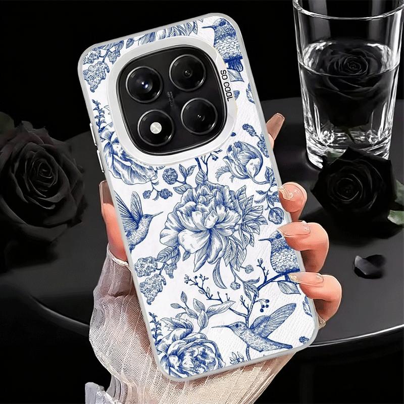 

Blue And White Porcelain Pattern Soft Phone Case for Samsung Galaxy S24 S25 FE S26 Edge S23 Ultra S22 Plus S21 + Shockproof Cove Redmi Note 11 Pro 5G