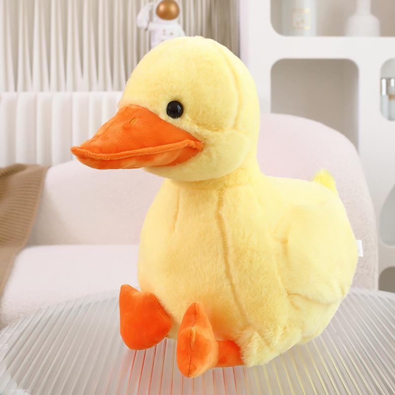 Cute Simulation Little Yellow Duck Plush Doll Little Duck Toy Children'S Company Soothing Doll Gift