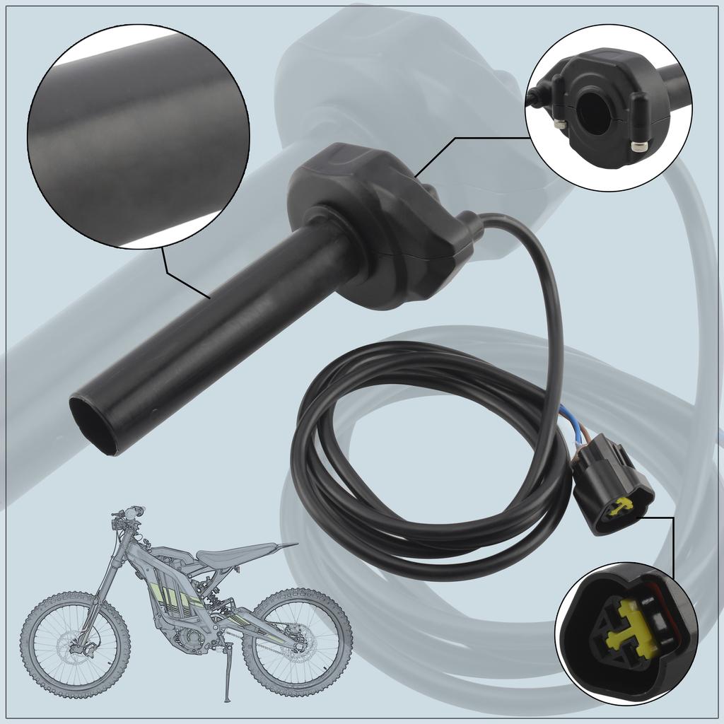 Universal Motorcycle Throttle Grips Anti-Slip Accelerator Handlebar For Surron Light Bee S X Pit Dirt Bike Motocross Accessories