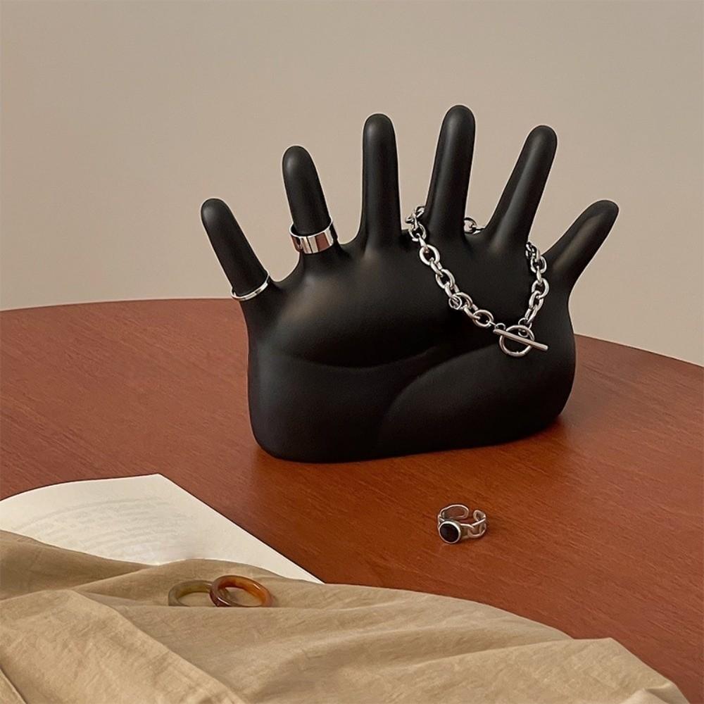 Vintage Palm Shape Rings Holder Palm Shape Jewelry Display Stand  Living Room Bedroom Decor