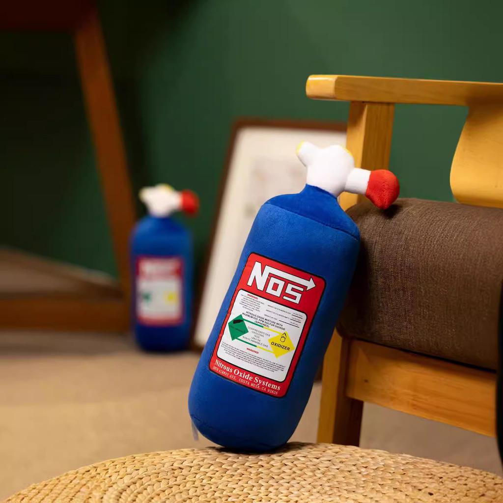 Blue Nitrogen Tank Shape Plush Car Pillow Toy Wholesale For Cross-border Bestselling
