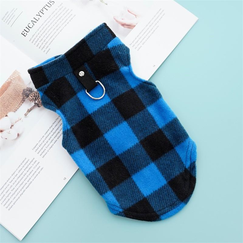 Warm Pet Vest Dogs Cats - Fleece Lined Cotton Blend Harness-Style Coat In Multiple Colors Sizes