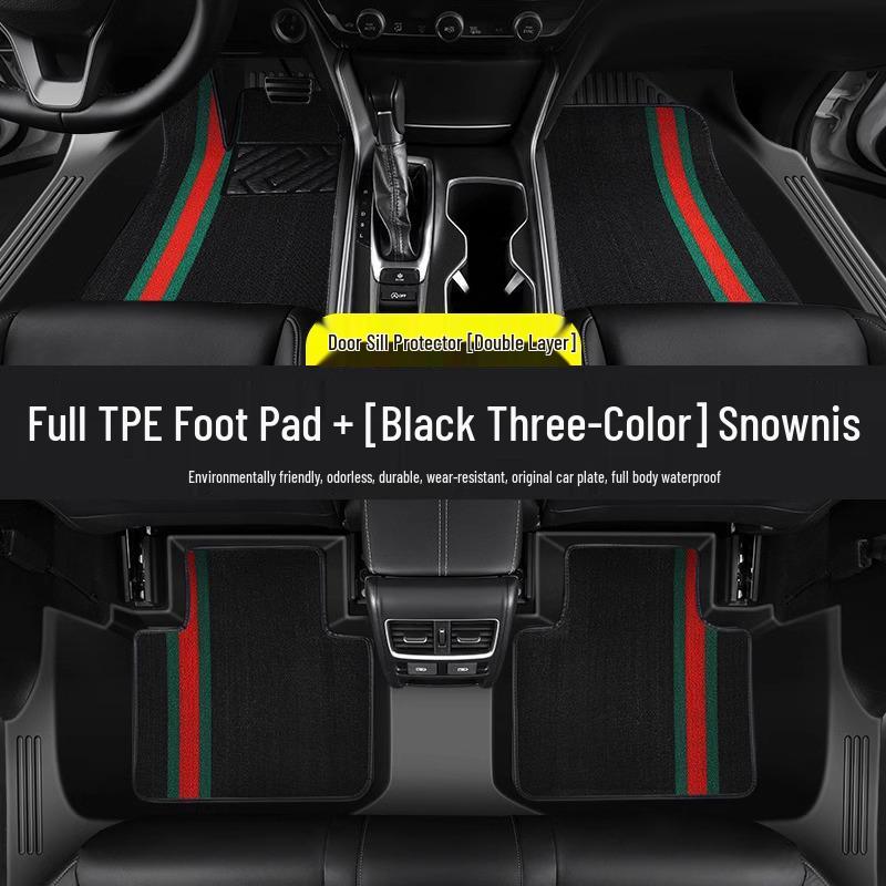 Waterproof TPE Car Floor Mats for Pentium B30 (2016-2018), One-Piece Molded with Door Sill Coverage