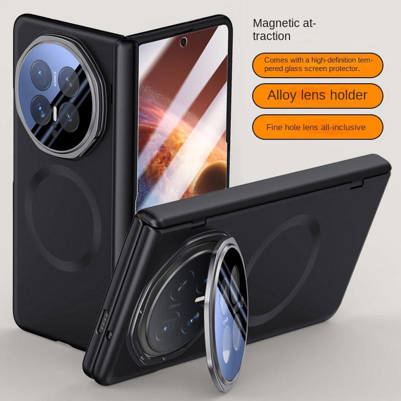 Wbudowany Pierścień Magnetyczny Z Folia Ze Szkła Hartowanego Etui Ochronne Dla Honor Magic V6 magic v5 Pokrowiec Ochronny Na Zawias