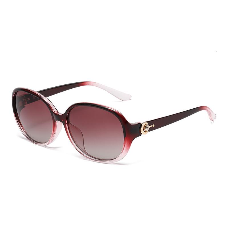 Women Oval UV400 Sunglasses Fashionable UV Resistant Shades for Travel Beach Stage Performances