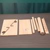 Elegant Wood Rings Holder Necklace Display Stand Fashionable Jewelry Display Rack Wood Texture for Jewelry Organization