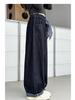 2025 Autumn Girls' Korean-Style Loose Wide-Leg Jeans for Middle & Big Kids