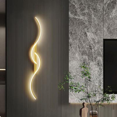 Moderne Led-Wand-Dekor-Lampe für Wohnzimmer, Esszimmer, Schlafzimmer, Nachtwandleuchten, Heimdekoration, Innenwandleuchten in Schwarz/Gold