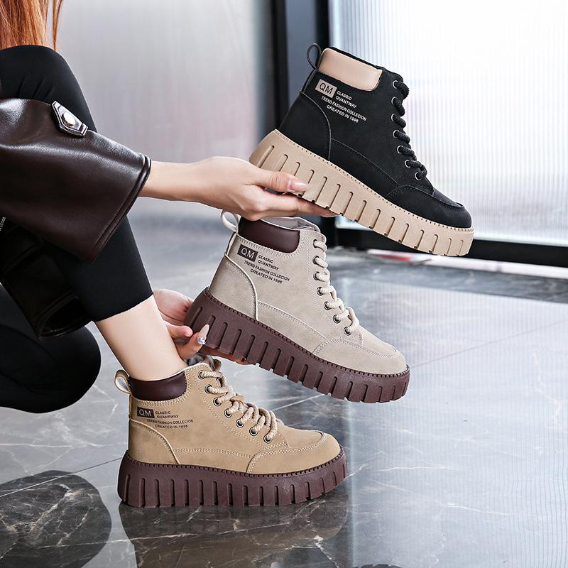 2025 vysoké tenisky Martin dámské podzimní nové korejská verze ins dámské volnočasové sportovní univerzální plátěné boty streetový styl CY228-1