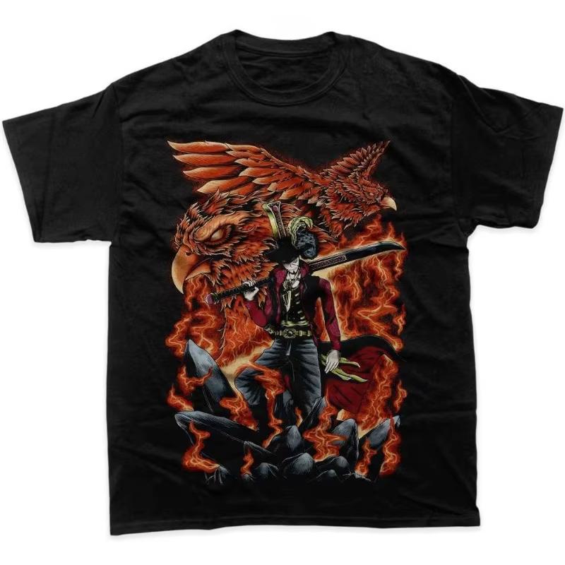 

Anime Graphic Print T-Shirt Fan Gift Y2K Harajuku Summer Men Women Cartoon Fashion Oversized T-shirt Autumn and winter innerwear S