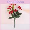 Christmas Decoration Bundle With Faux Red Berry Clusters For Holiday Home Decor