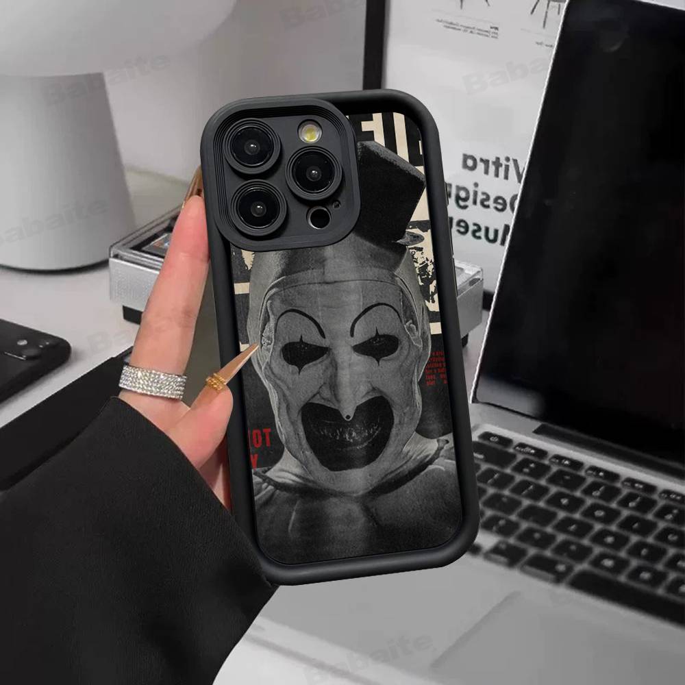Horrorfilm Terrifier Siliconen Telefoonhoesje Voor IPhone 17 Pro Max 16 15 14 13 12 11 Plus 17 Air