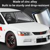 1:24 Lancer Evolution IX Car Model Toy Sound Light Doors Opened Shock Absorption Supercar Models Toys for Kids' Edutainment
