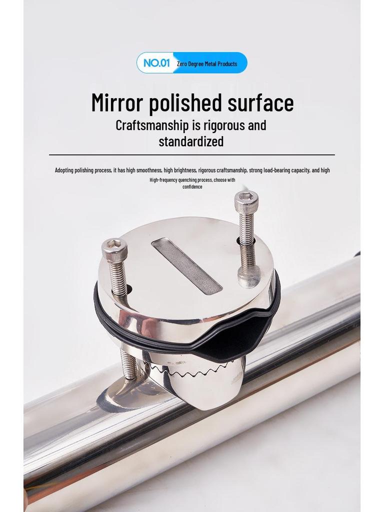 Stainless Steel Fishing Rod Holder for Boats - Professional Yacht & Speedboat Tackle Tool.