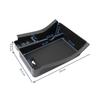 BIBIBO Console Storage Box for the New Honda Vezel Includes Rubber and Accessories (2nd Generation), Mat, Non-Slip Tray, (Black)