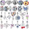 Charms Bead Copper Inlaid Zirconium Bowknot Love Heart Balloon Pendants Fit Original Bracelet Diy Jewelry