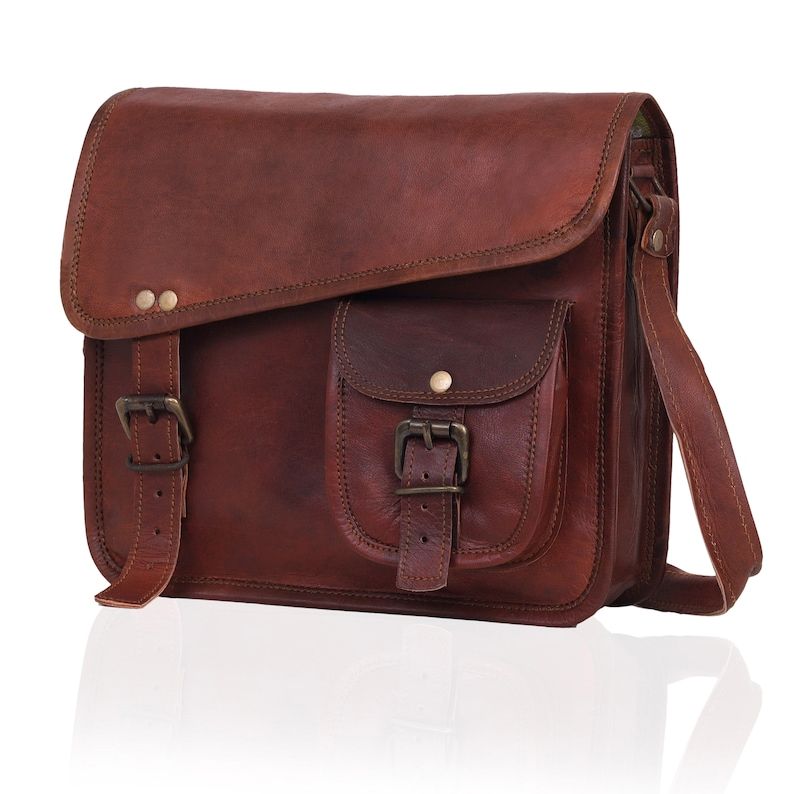 Leather satchel tablet bag, gift for him her, leather shoulder bag , briefcase messenger bag, handmade computer bag, tablet bag for him