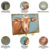 3D metal picture LOFT NATURE COW 3 90x60