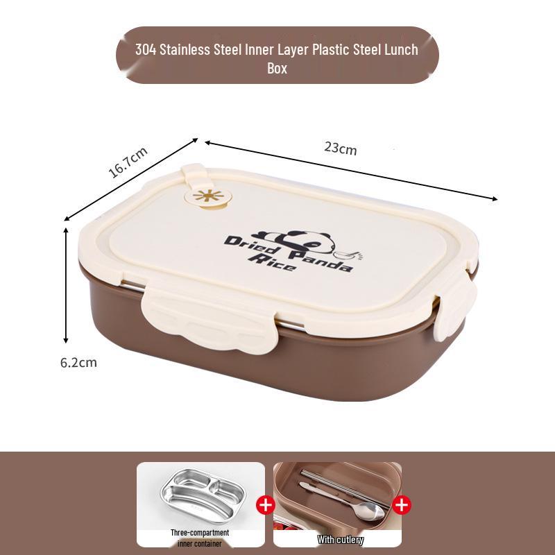 Microwaveable 304 Stainless Steel Lunch Box - 2026 Insulated Bento for Office Workers & Students