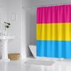 Aertemisi Pansexual Pride Flag Rainbow Lgbt Shower Curtain Set With Grommets And Hooks For Bathroom Decor