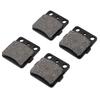 6pcs Front and Rr Brake Pads for Grizzly 660 4x4 YFM660F 02-08, Made of High Quality Iron, Outstanding Stopping Power and Durability