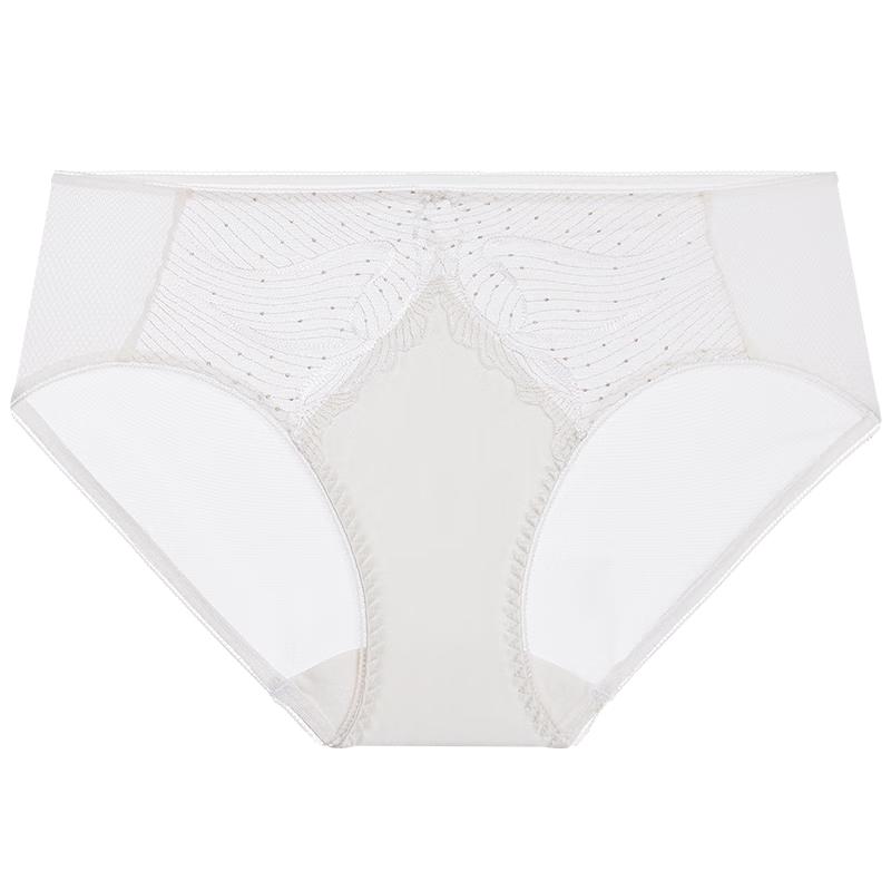 Aimer Women's Summer Breathable Mesh Lace Mid-Waist Boxer Briefs AM23A981