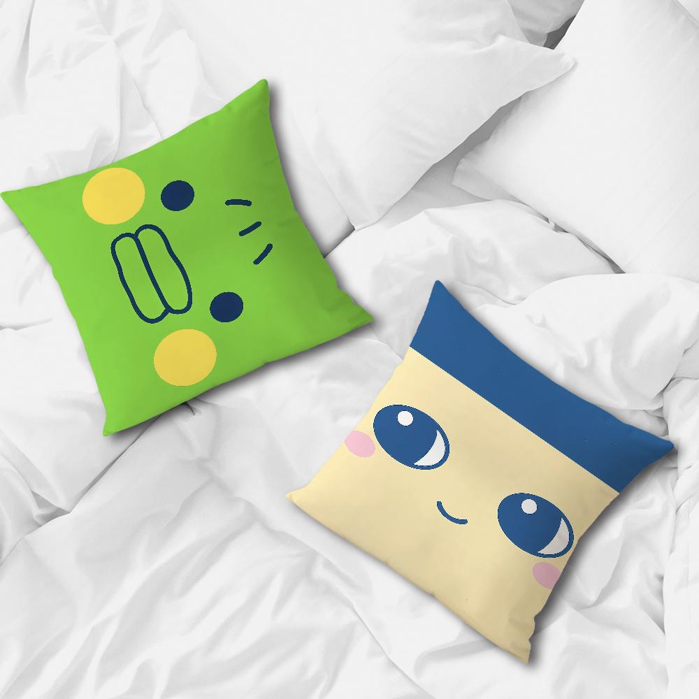 Rolig tecknad T-Tamagotchi kuchipatchi kuddfodral mjukt örngott för soffa vardagsrum hemmakontor inredning skyddande överdrag