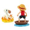BANPRESTO Monkey D. Luffy & Going Merry One Piece Action Figure - World Collectable Log Story 8cm - BP28928P Multicolor - Collector's Figure - Perfect